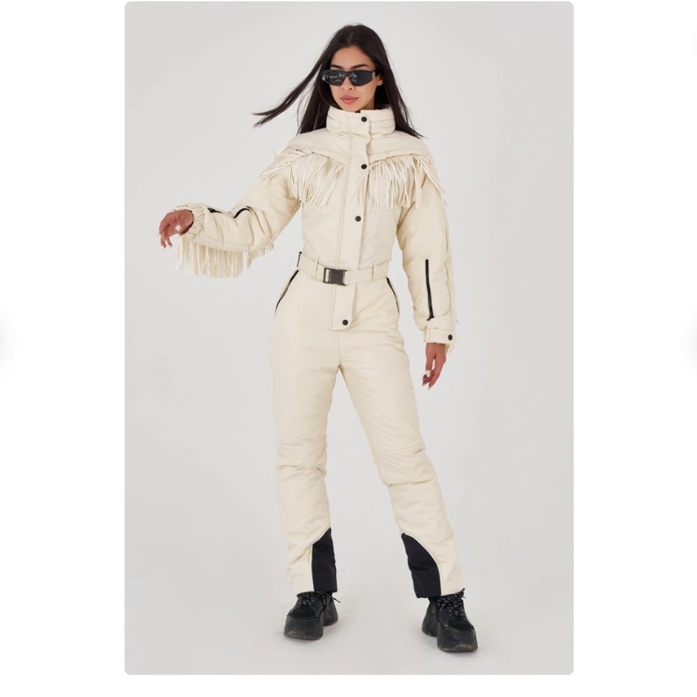 Off-white/IVORY FRINGE Ski Suit